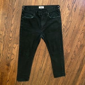 Acne "Jones Coal" Men's Jeans Black Slim/Skinny Sz 32 100% Authentic